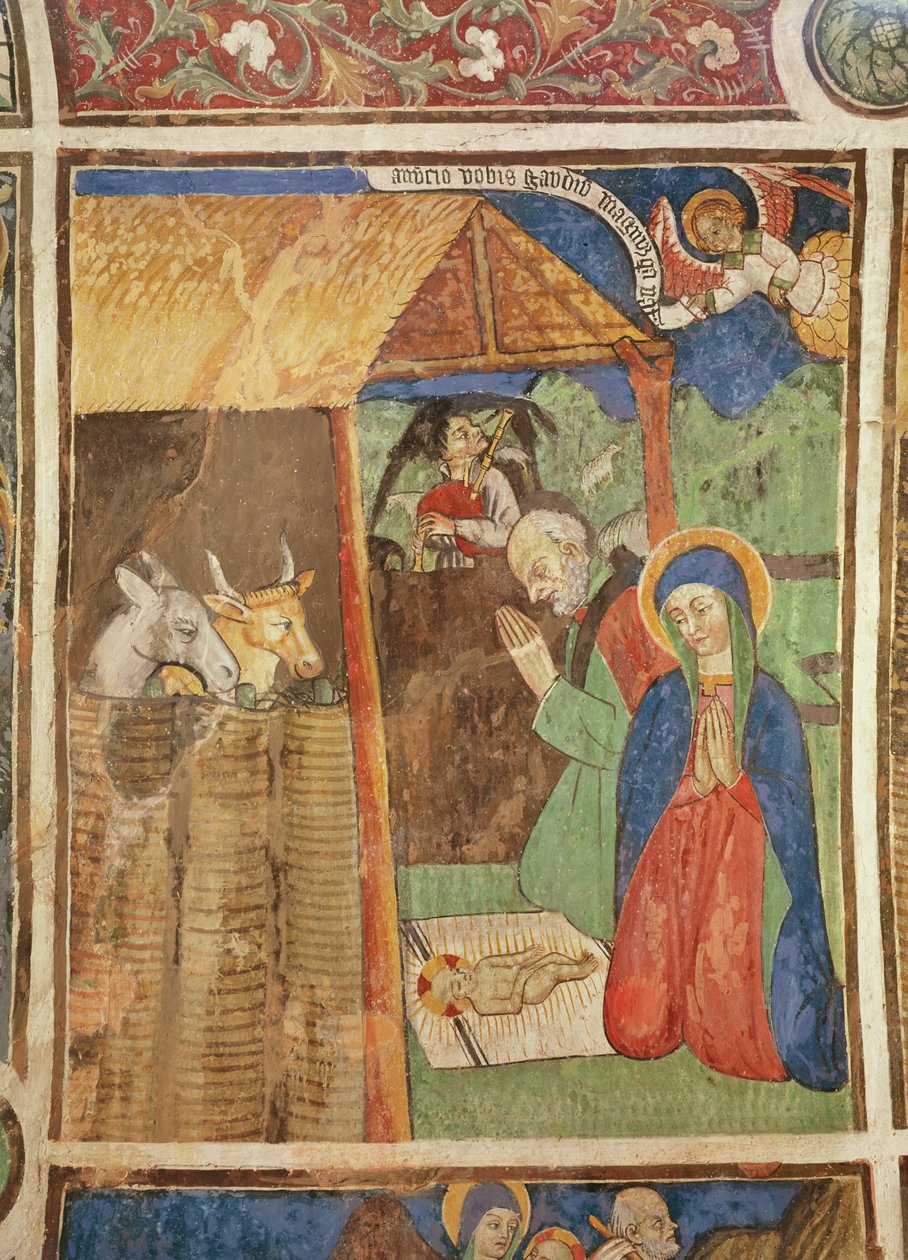 A Natividade, c.1480 (afresco) de Giovanni Baleison