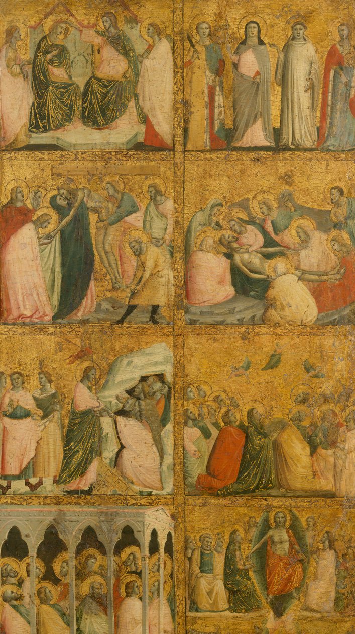Cenas da Vida de Cristo, meados dos anos 1340. de Giovanni Baronzio