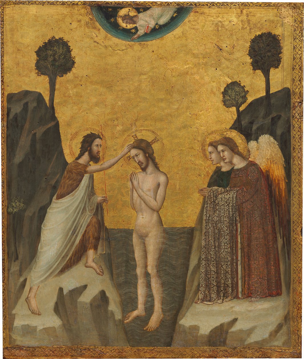 O Batismo de Cristo de Giovanni Baronzio