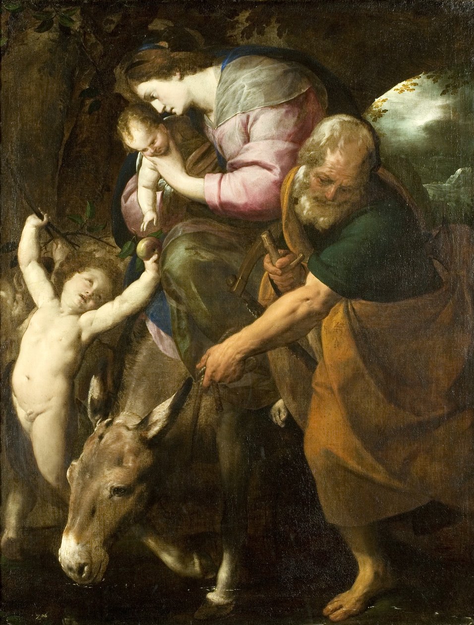 The Flight into Egypt, c.1600-10 (óleo sobre tela) de Giovanni Battista  Crespi