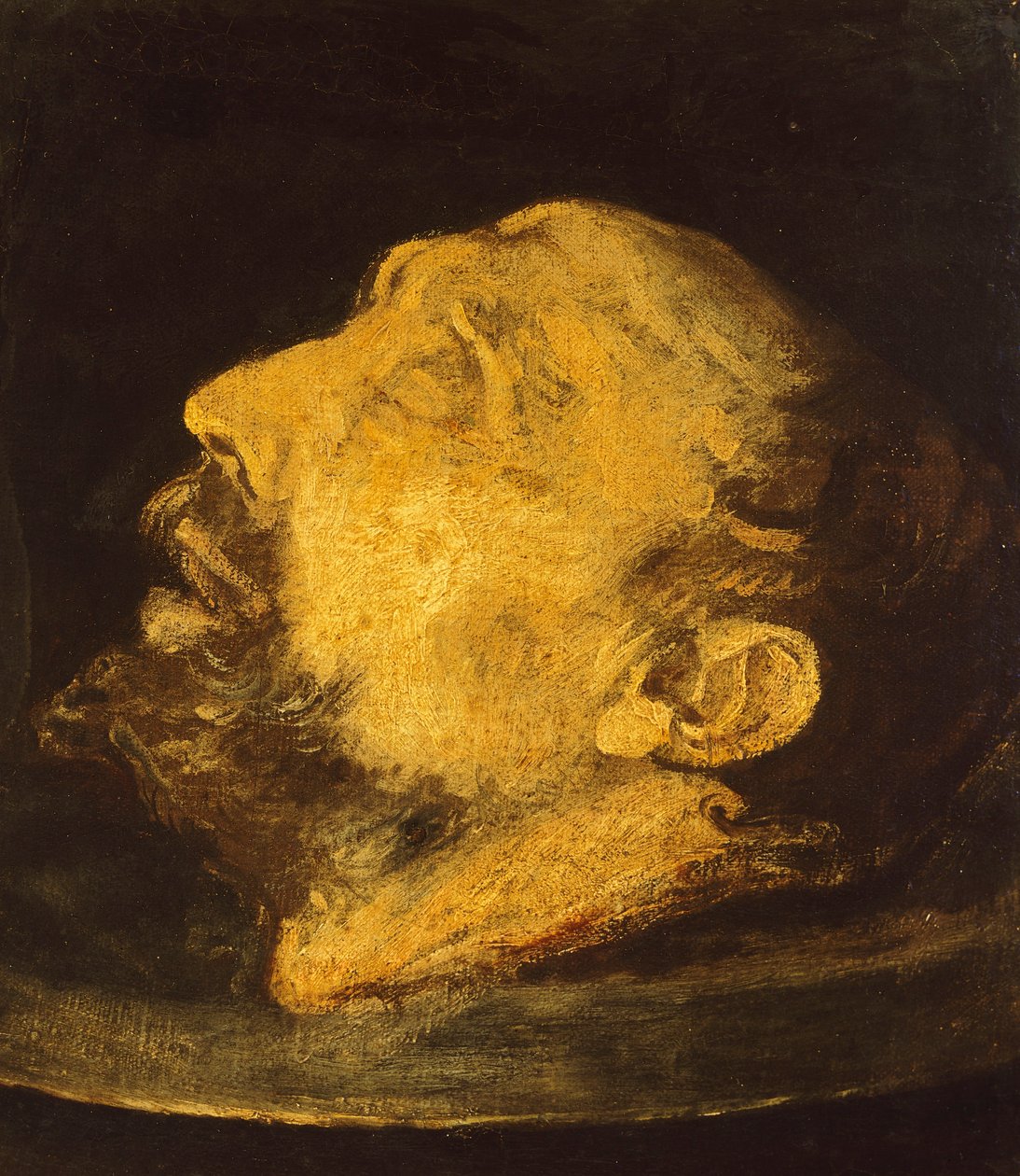 A cabeça de São João Batista em um planalto de Giovanni Battista (1567 1633) Crespi