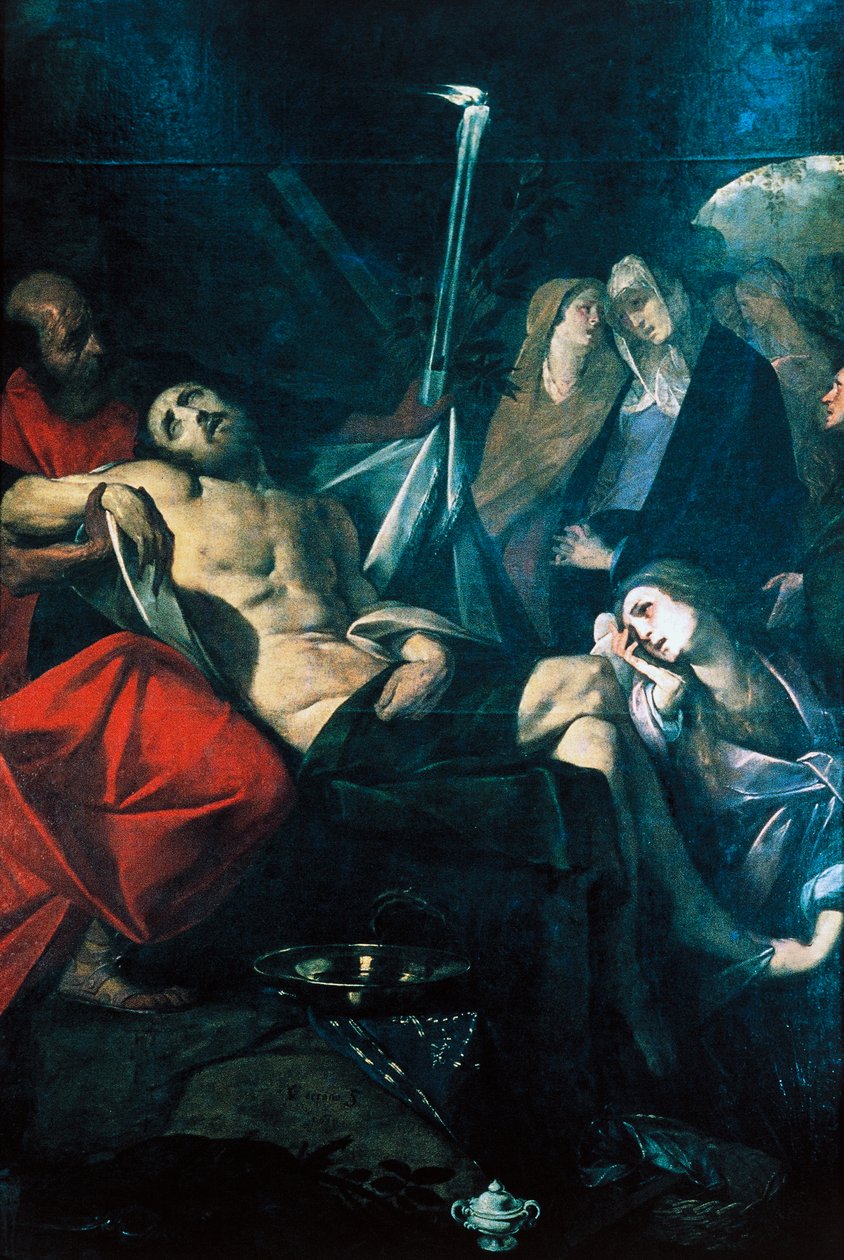 Deposição de Cristo em Sepulcro de Giovanni Battista  Crespi