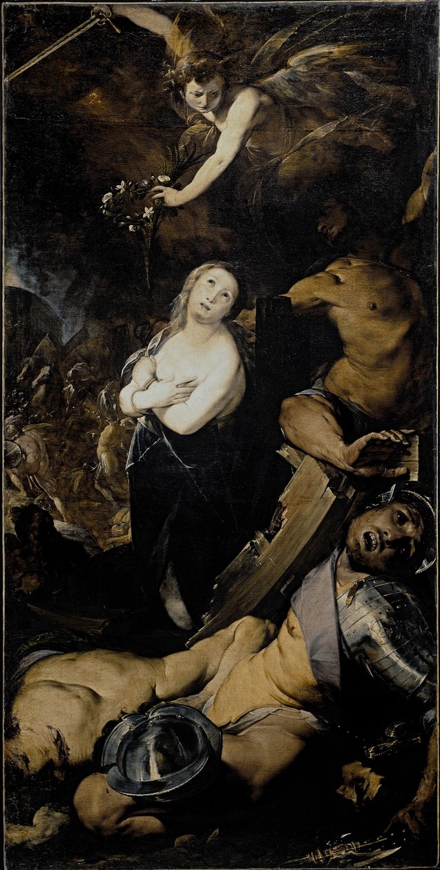 O Martírio de Santa Catarina Pintura do Cerano (Giovan Battista Crespi) (1567/8-1632) Milão, Santa Maria presso San Celso Itália de Giovanni Battista  Crespi