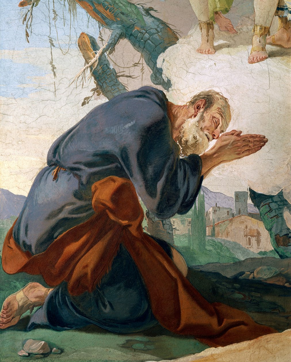 Abraão e os Anjos (Abramo e gli angeli) (detalhe) de Giovanni Battista Tiepolo