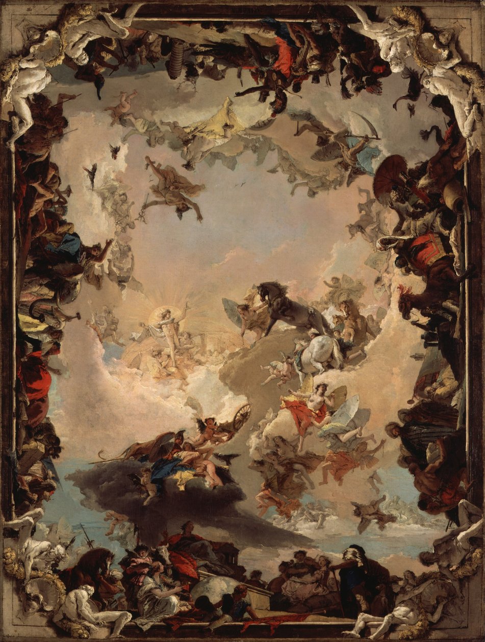 Alegoria dos planetas e continentes de Giovanni Battista Tiepolo