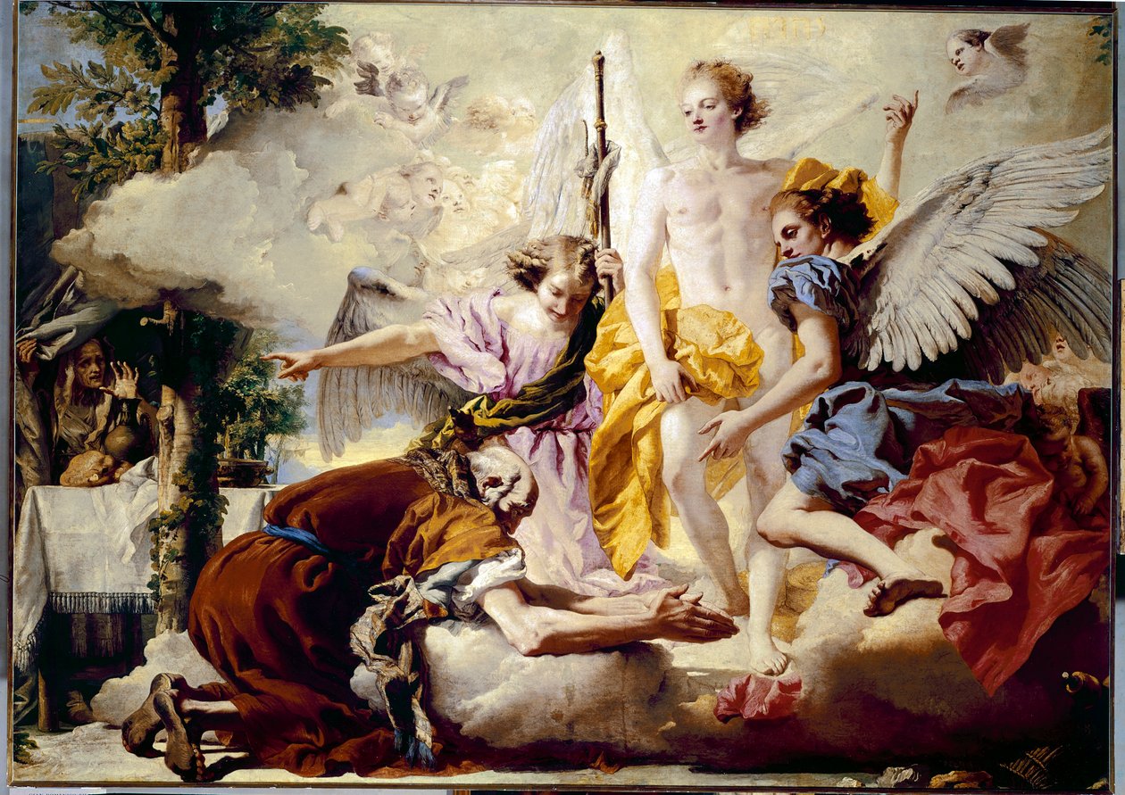 Aparição dos três anjos a Abraão de Giovanni Battista Tiepolo