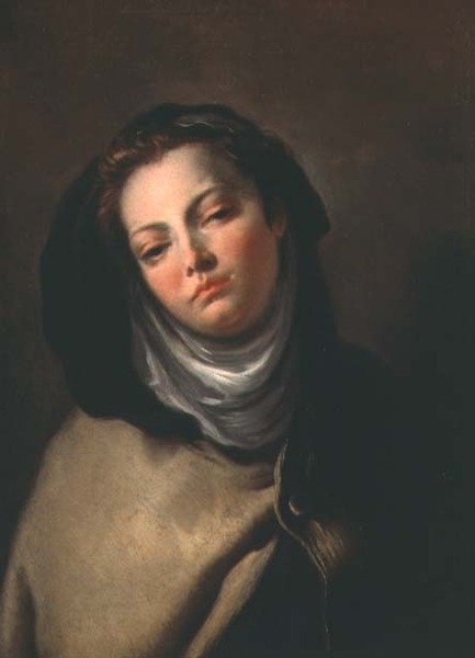 Beata Laduina (óleo sobre tela) de Giovanni Battista Tiepolo