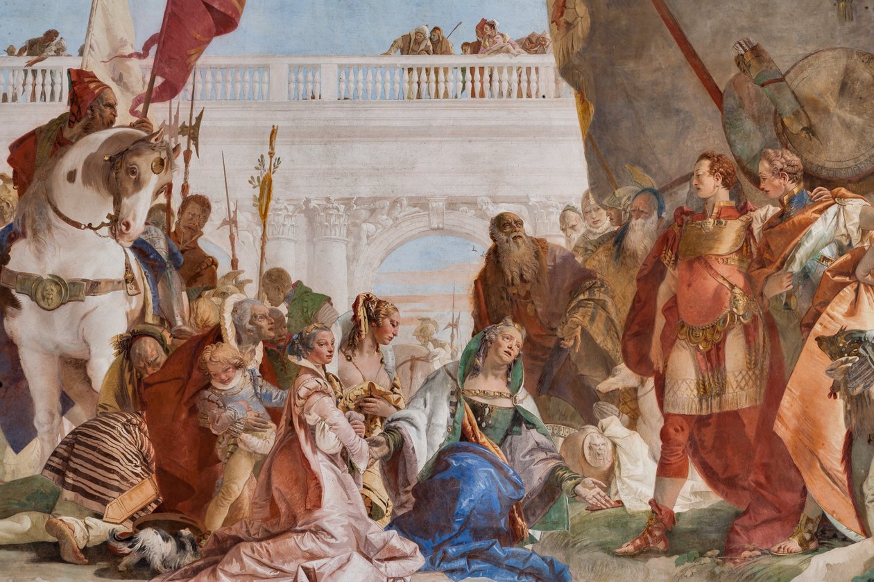 Continência de Alexandre, o Grande (detalhe) de Giovanni Battista Tiepolo