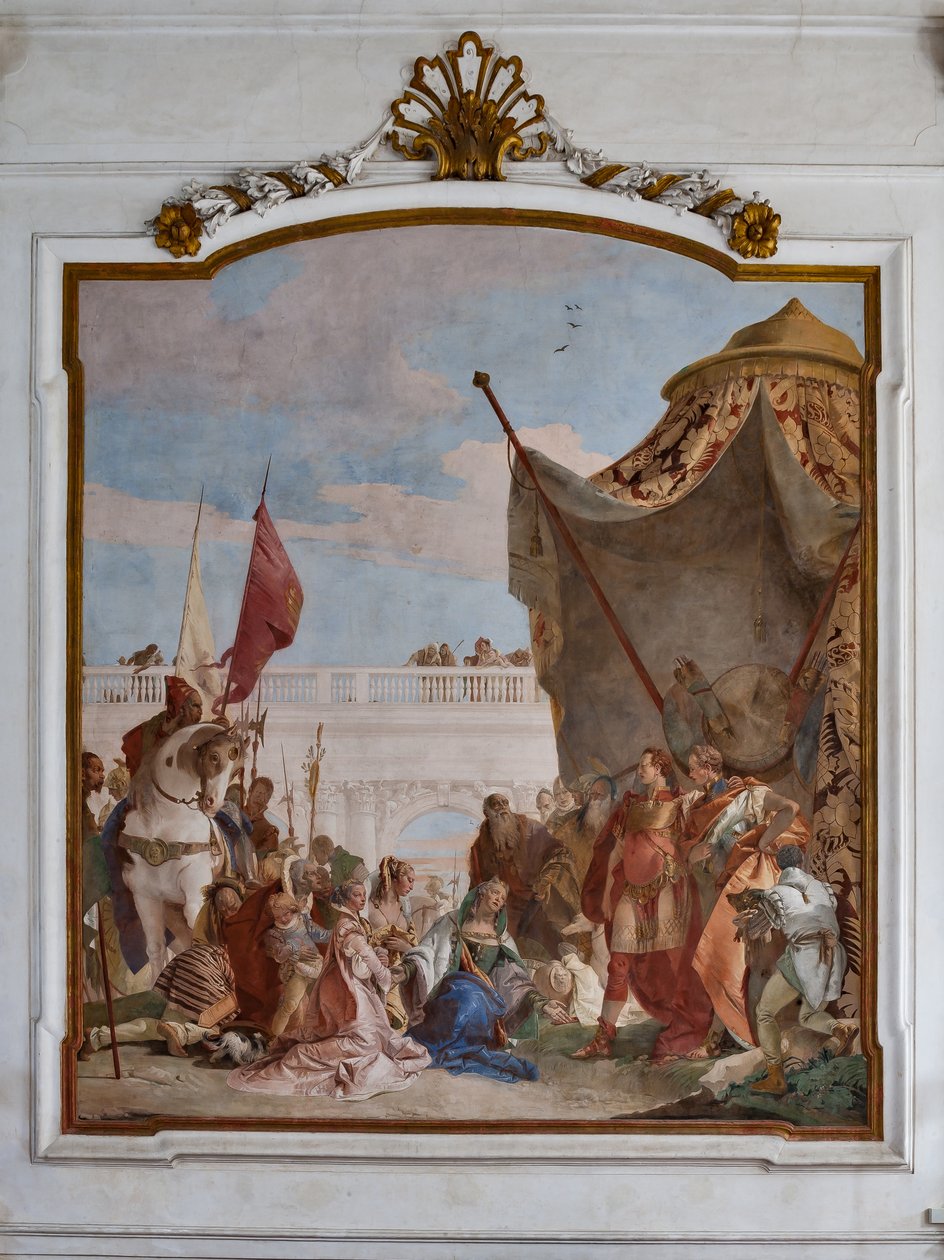 Continência de Alexandre, o Grande de Giovanni Battista Tiepolo