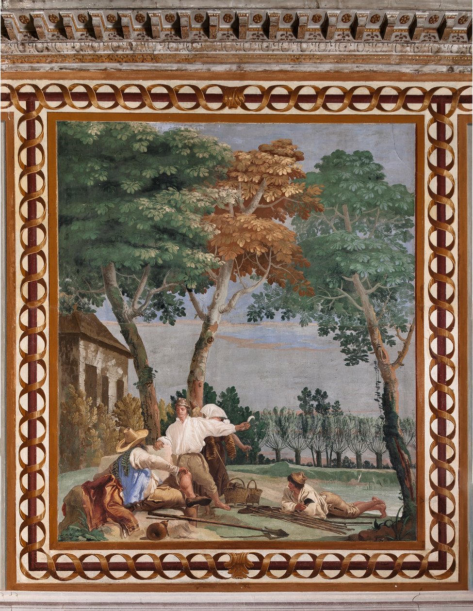 Alojamentos para Hóspedes, Sala das Cenas Rurais: "O Descanso do Camponês" de Giovanni Battista Tiepolo