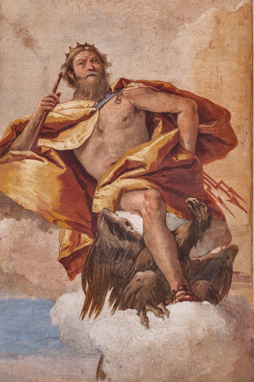 Alojamentos para hóspedes, a Sala do Olimpo: "Júpiter" de Giovanni Battista Tiepolo