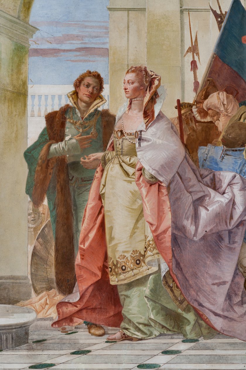 Magnanimidade de Cipião Africano (detalhe) de Giovanni Battista Tiepolo