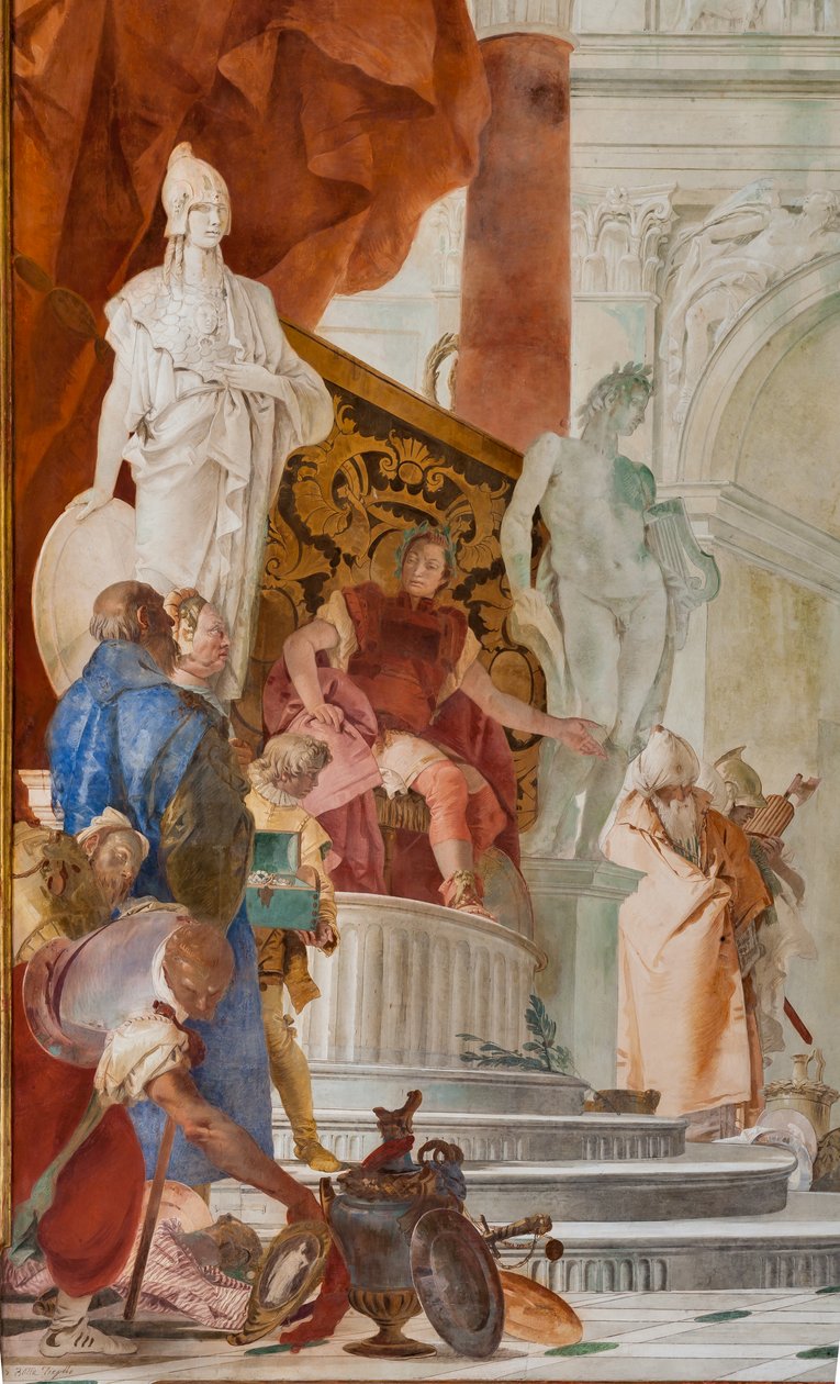 Magnanimidade de Cipião Africano (detalhe) de Giovanni Battista Tiepolo