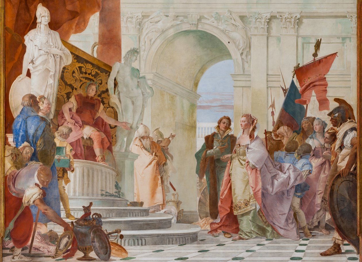 Magnanimidade de Cipião Africano (detalhe) de Giovanni Battista Tiepolo