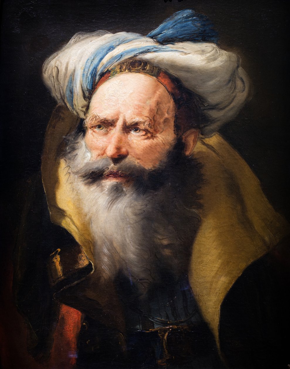 Cabeça de velho, cerca de 1752 (óleo sobre tela) de Giovanni Battista (1696 1770) Tiepolo