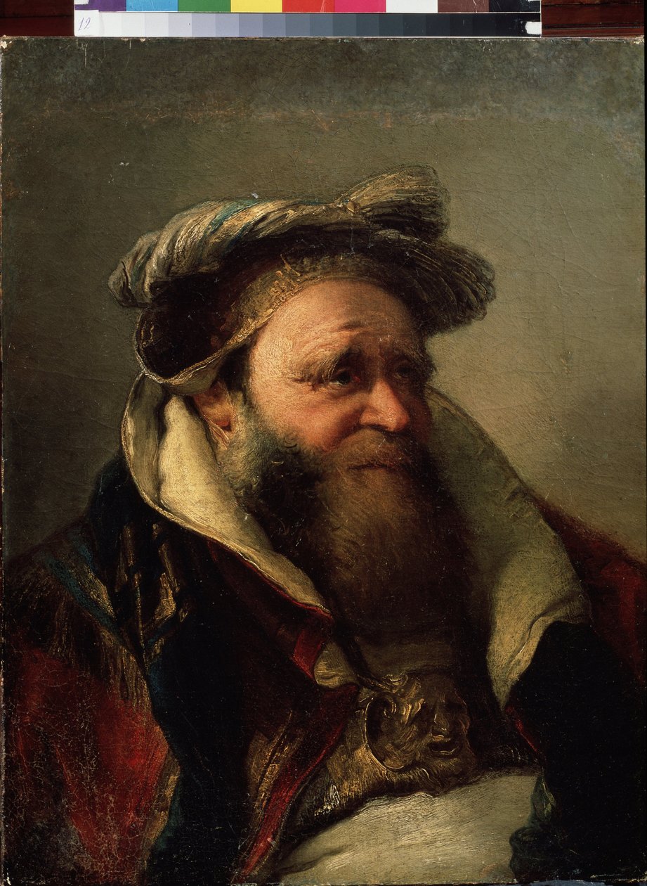 Retrato de um ancião (retrato de um ancião). Pintura de Giambattista Tiepolo (1696-1770). Óleo sobre tela, entre 1750-1770. Escola veneziana, estilo rococó. Museu ao ar livre do estado Peterhof, São Petersburgo. de Giovanni Battista Tiepolo