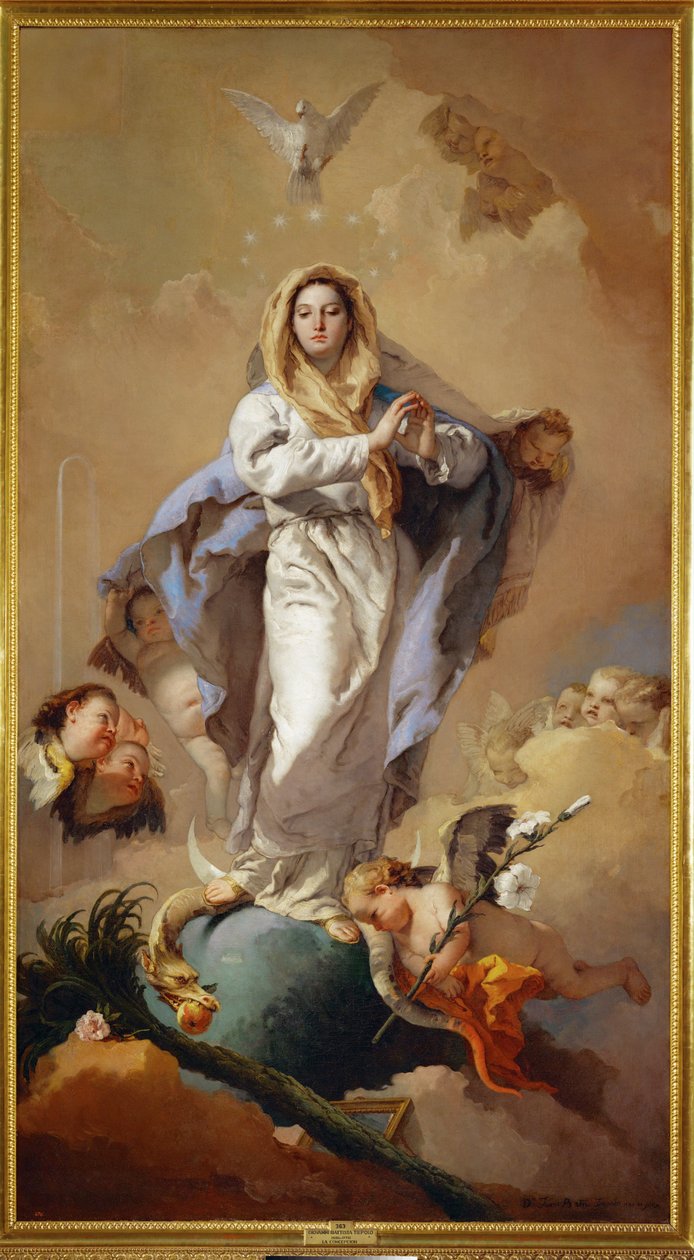 A Imaculada Conceição de Giovanni Battista (1696-1770) Tiepolo