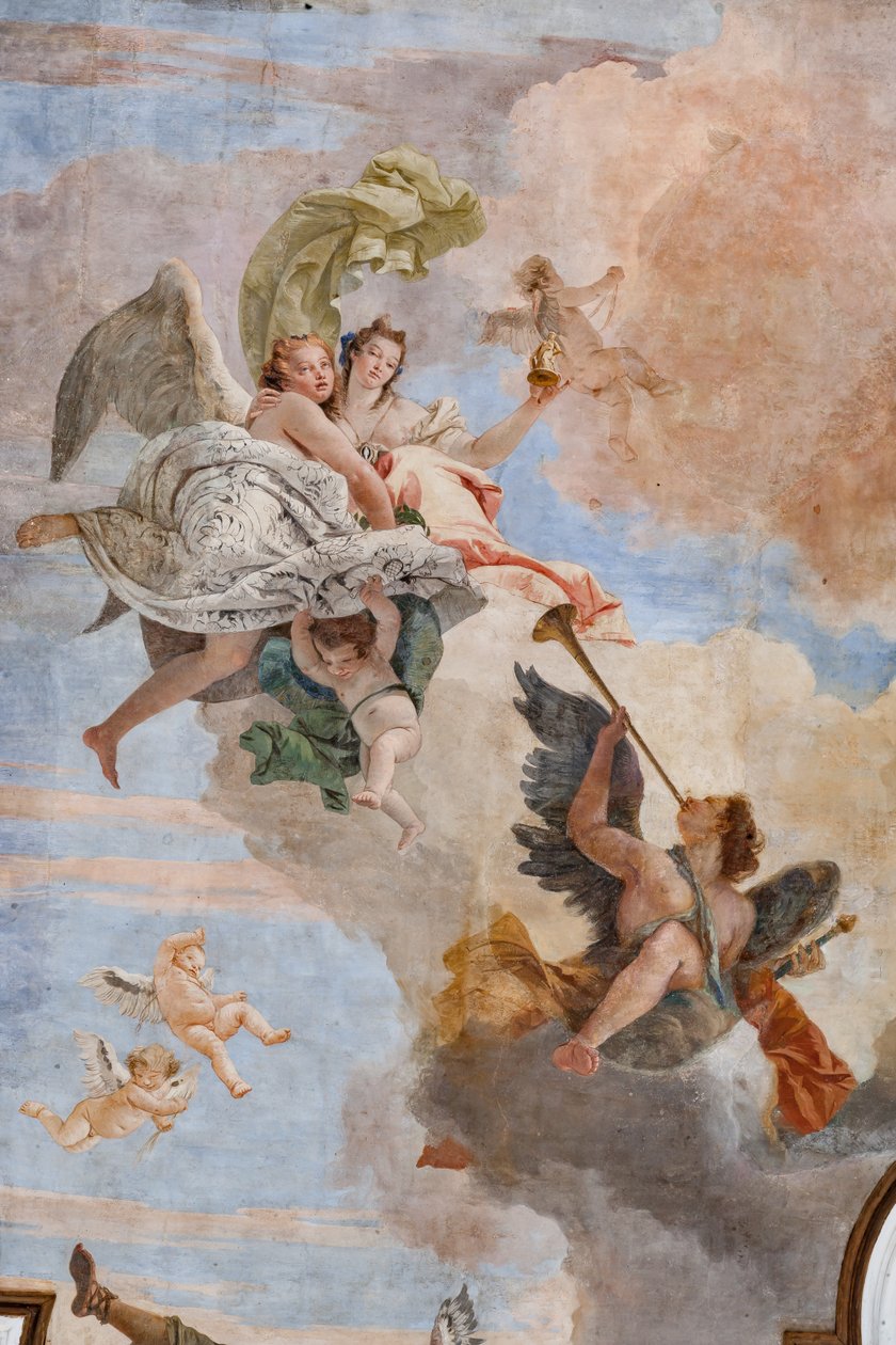 A Luz da Inteligência supera as Trevas da Ignorância (detalhe) de Giovanni Battista Tiepolo