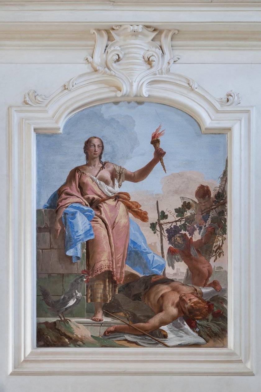 A vigilância triunfa sobre o Slumber de Giovanni Battista Tiepolo