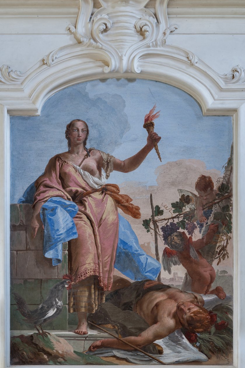 A vigilância triunfa sobre o sono de Giovanni Battista Tiepolo