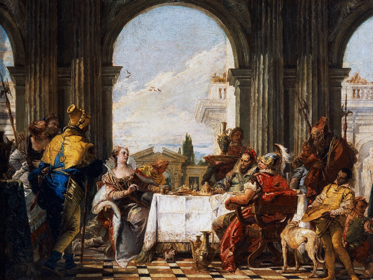 Banquete de Cleópatra de Giovanni Battista Tiepolo