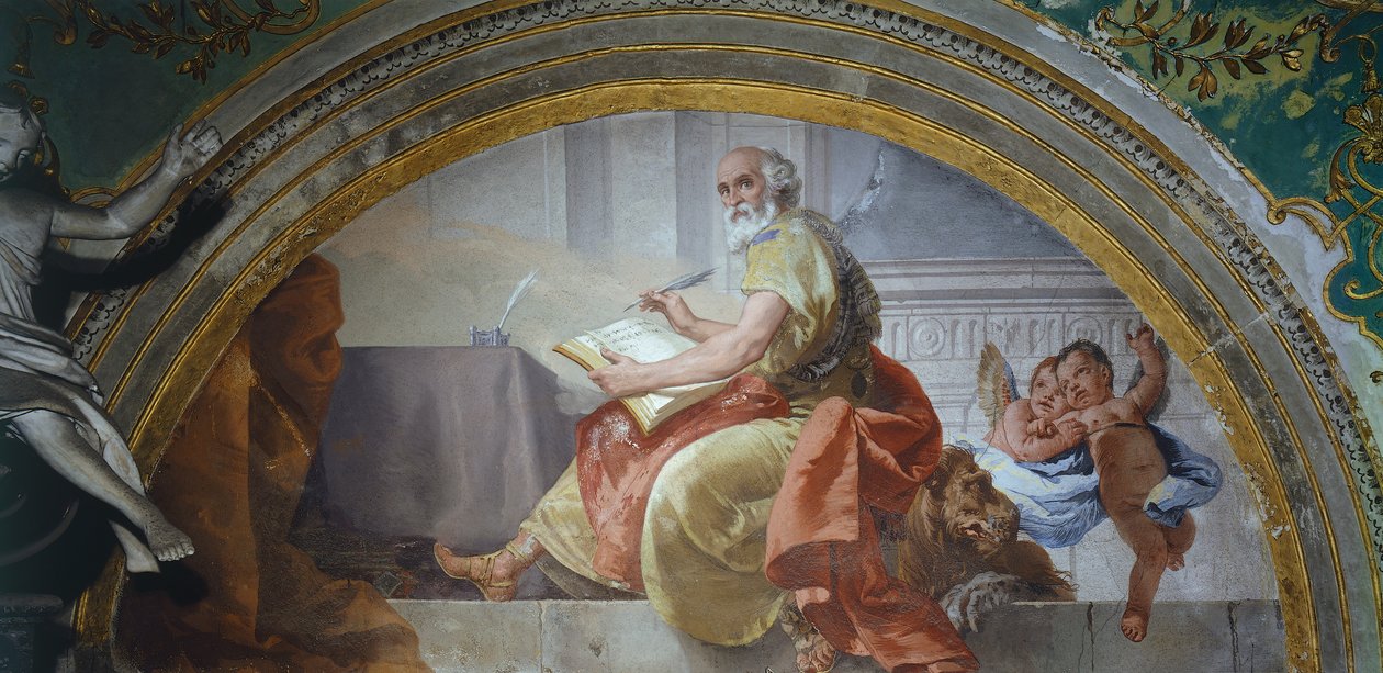 Itália, Bergamo, Capela Colleoni, São Marcos Evangelista de Giovanni Battista Tiepolo