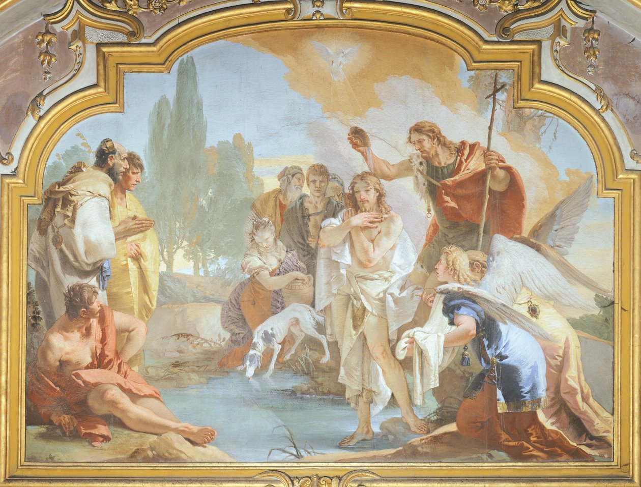O Batismo de Cristo (fresco) de Giovanni Battista Tiepolo