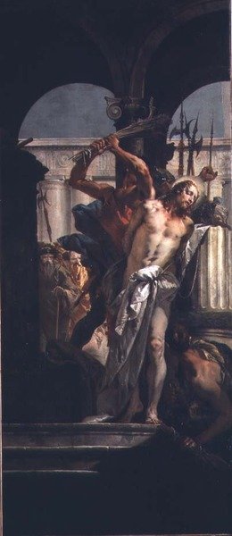 A Flagelação (óleo sobre tela) de Giovanni Battista Tiepolo