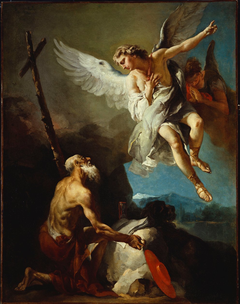 A Visão de São Jerônimo (óleo sobre tela) de Giovanni Battista Tiepolo