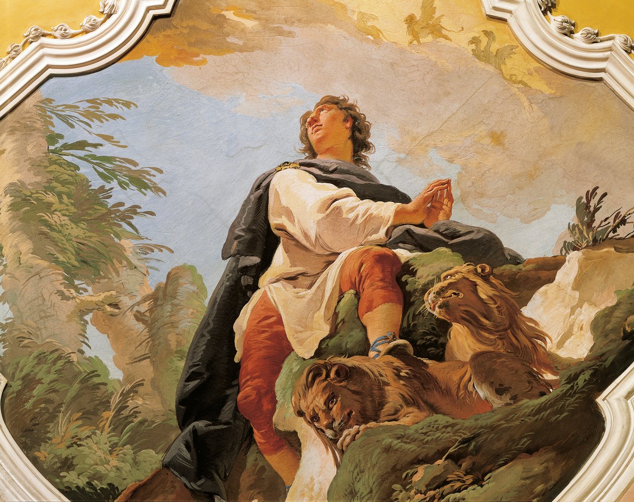 O profeta Daniel, de Giovanni Battista Tiepolo (1696-1770), afresco, Palácio Patriarcal, Udine de Giovanni Battista Tiepolo