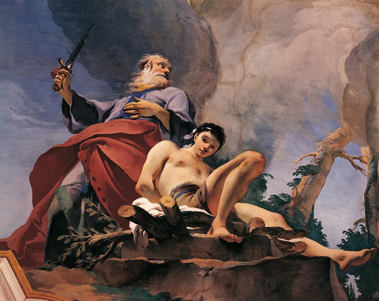 O sacrifício de Isaac de Giovanni Battista Tiepolo