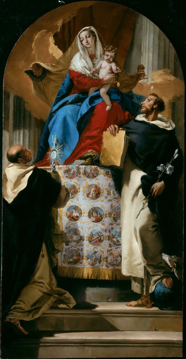 Virgem e Criança com Santos Domingos e Jacinto de Giovanni Battista Tiepolo