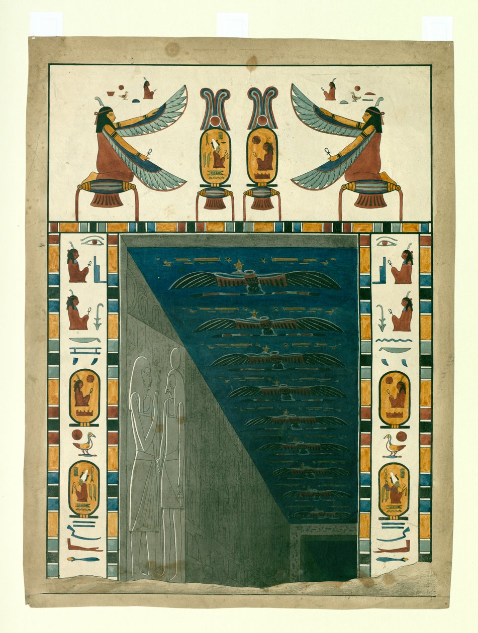 Porta ou entrada de túmulo, do túmulo egípcio de Sety [sic] I de Giovanni Battista Belzoni