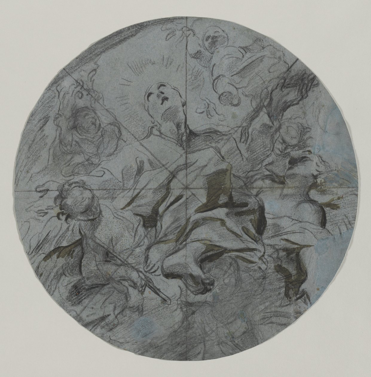 Apoteose de um Santo reto, segunda metade do século XVII. de Giovanni Battista Benaschi