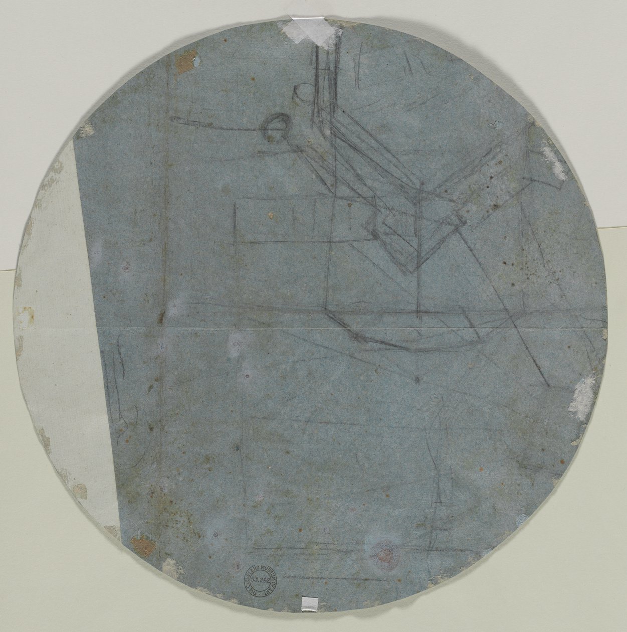 Esboço Arquitetônico (?) (verso) de Giovanni Battista Benaschi