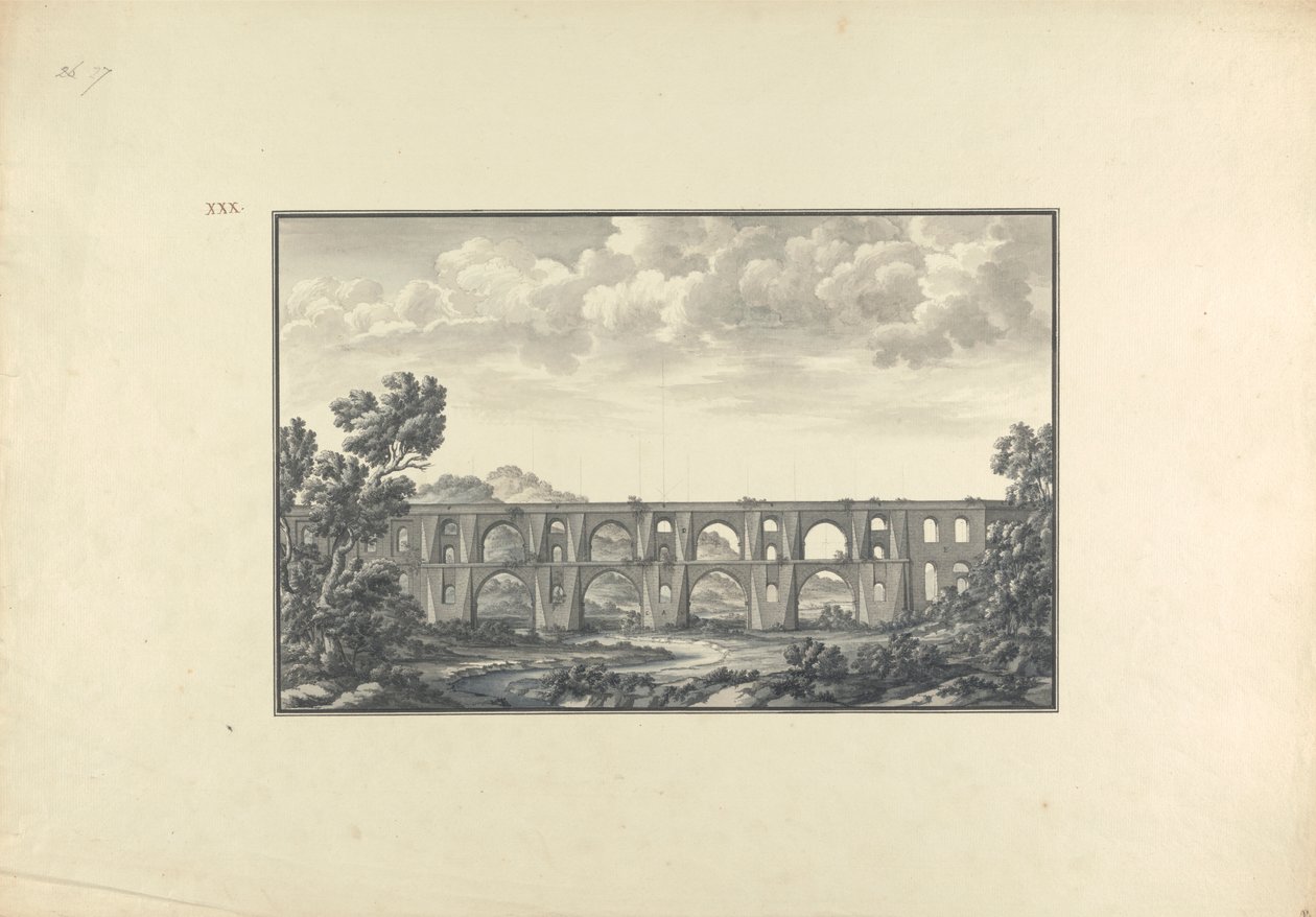 Vista do Aqueduto Maglova de Giovanni Battista Borra
