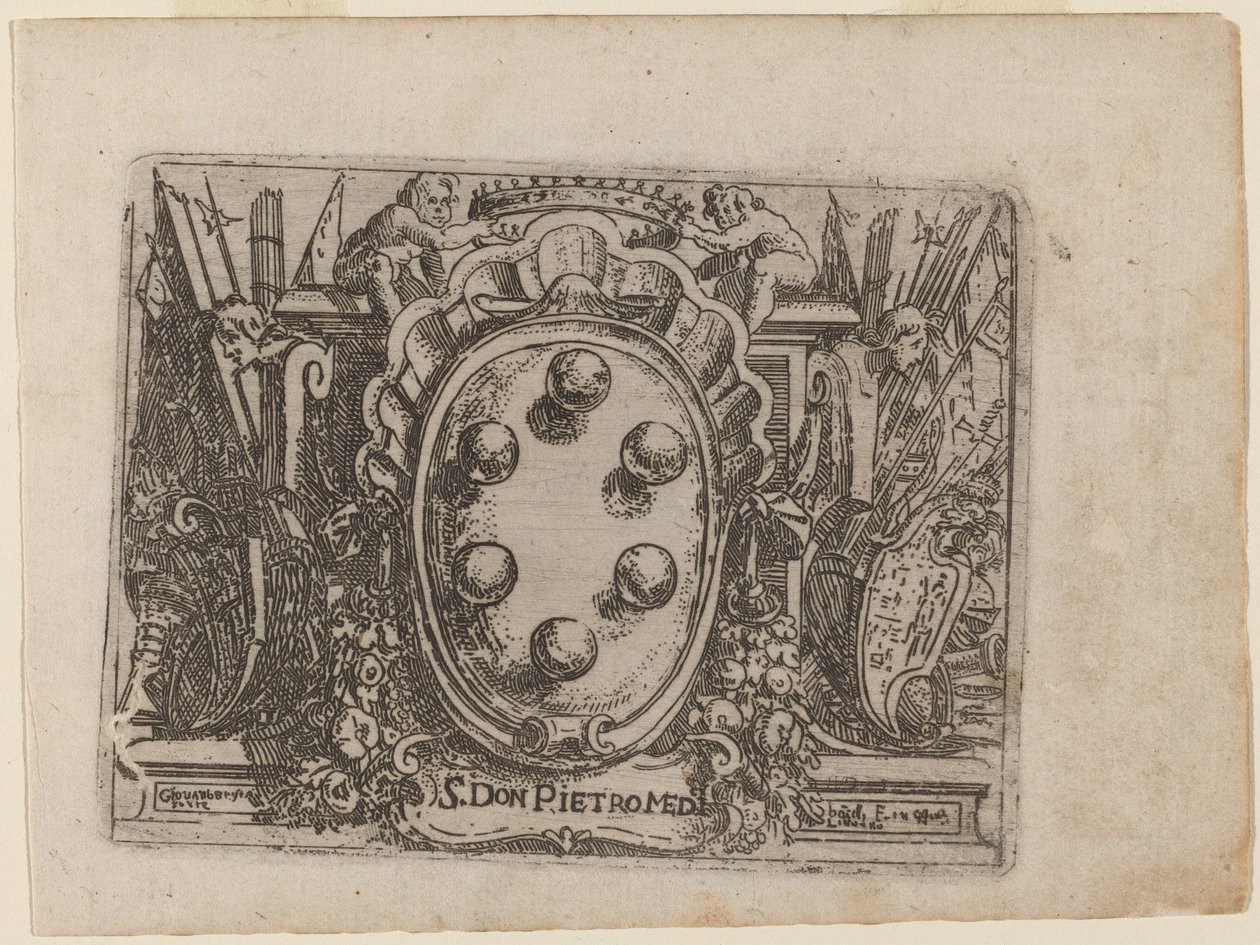 Dedicatória a Don Pietro Medici de "Bizzarie di varie Figure" de Giovanni Battista Bracelli