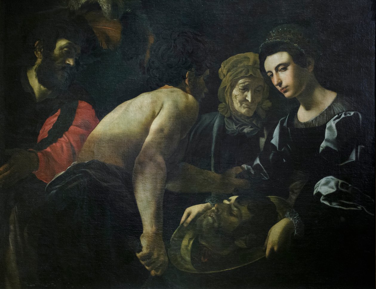Salomé com a cabeça de João Baptista de Giovanni Battista Caracciolo