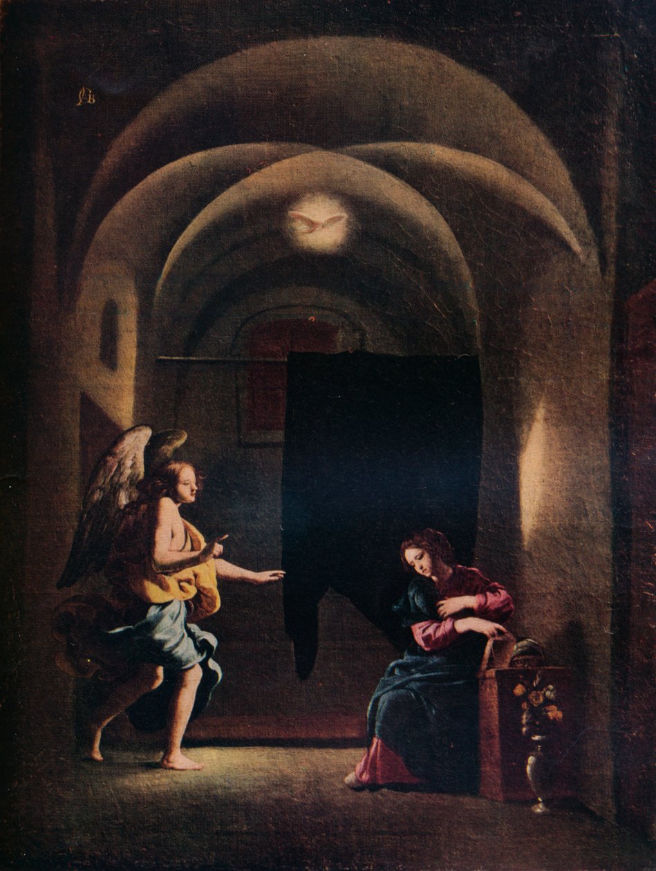 A Anunciação, c1625-1630 1931 de Giovanni Battista Caracciolo