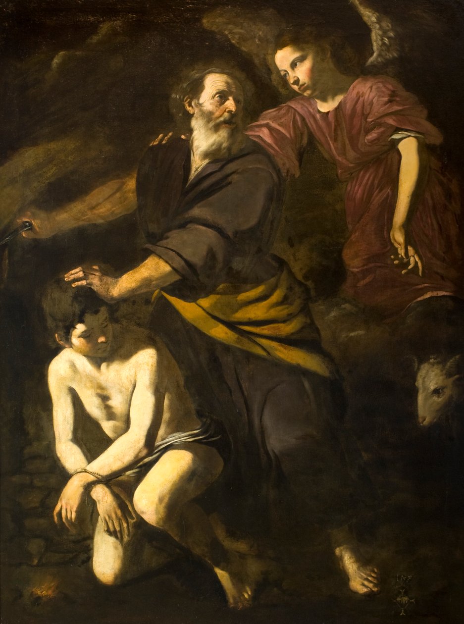 O Sacrifício de Isaac de Giovanni Battista Caracciolo