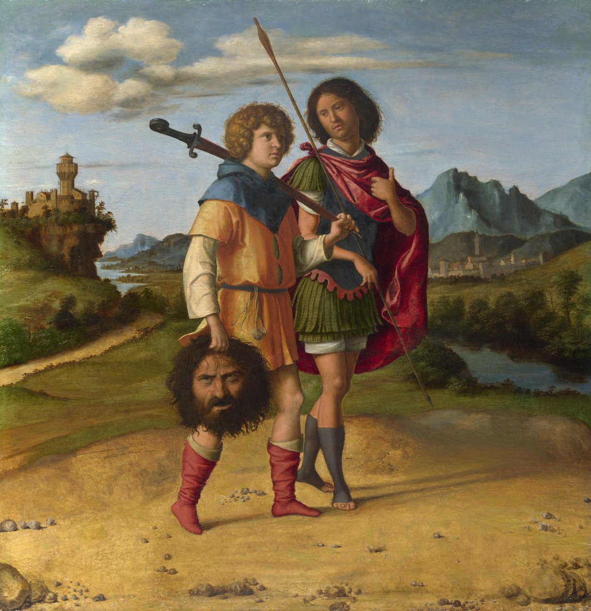Davi e Jônatas, c.1508 de Giovanni Battista Cima da Conegliano