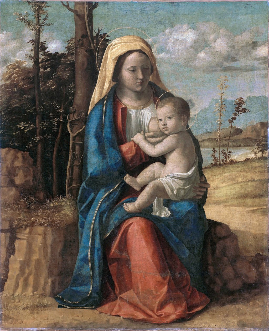 Nossa Senhora e o Menino de Giovanni Battista Cima da Conegliano