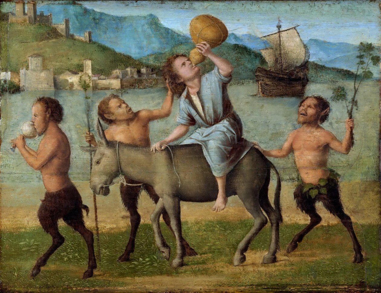 Sileno e os Sátiros de Giovanni Battista Cima da Conegliano