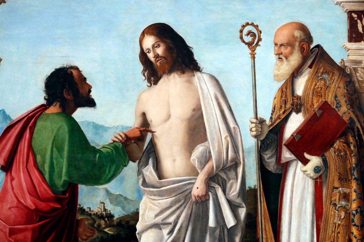 A incredulidade de São Tomás de Giovanni Battista Cima da Conegliano