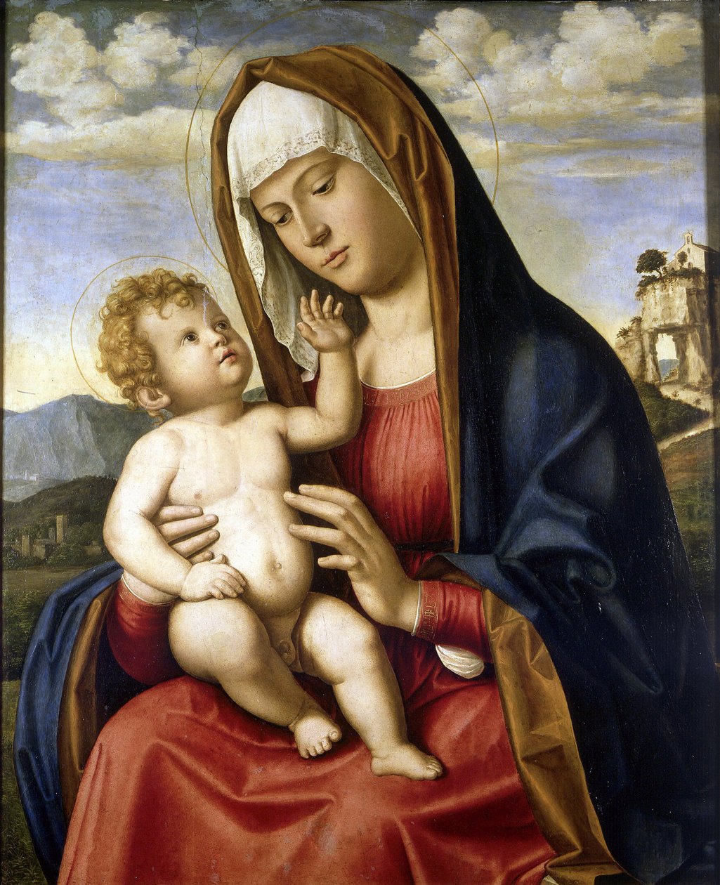 Virgem e o Menino de Giovanni Battista Cima da Conegliano