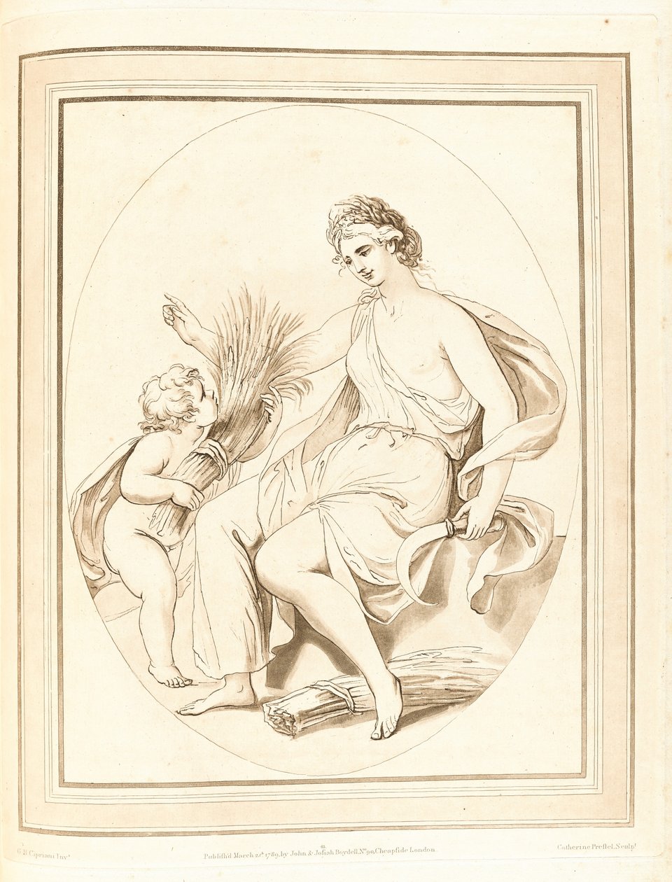 Uma coleção de gravuras após os esboços e desenhos do falecido Celebrado Giovanni Battista Cipriani, Esqr R.A. de Giovanni Battista Cipriani