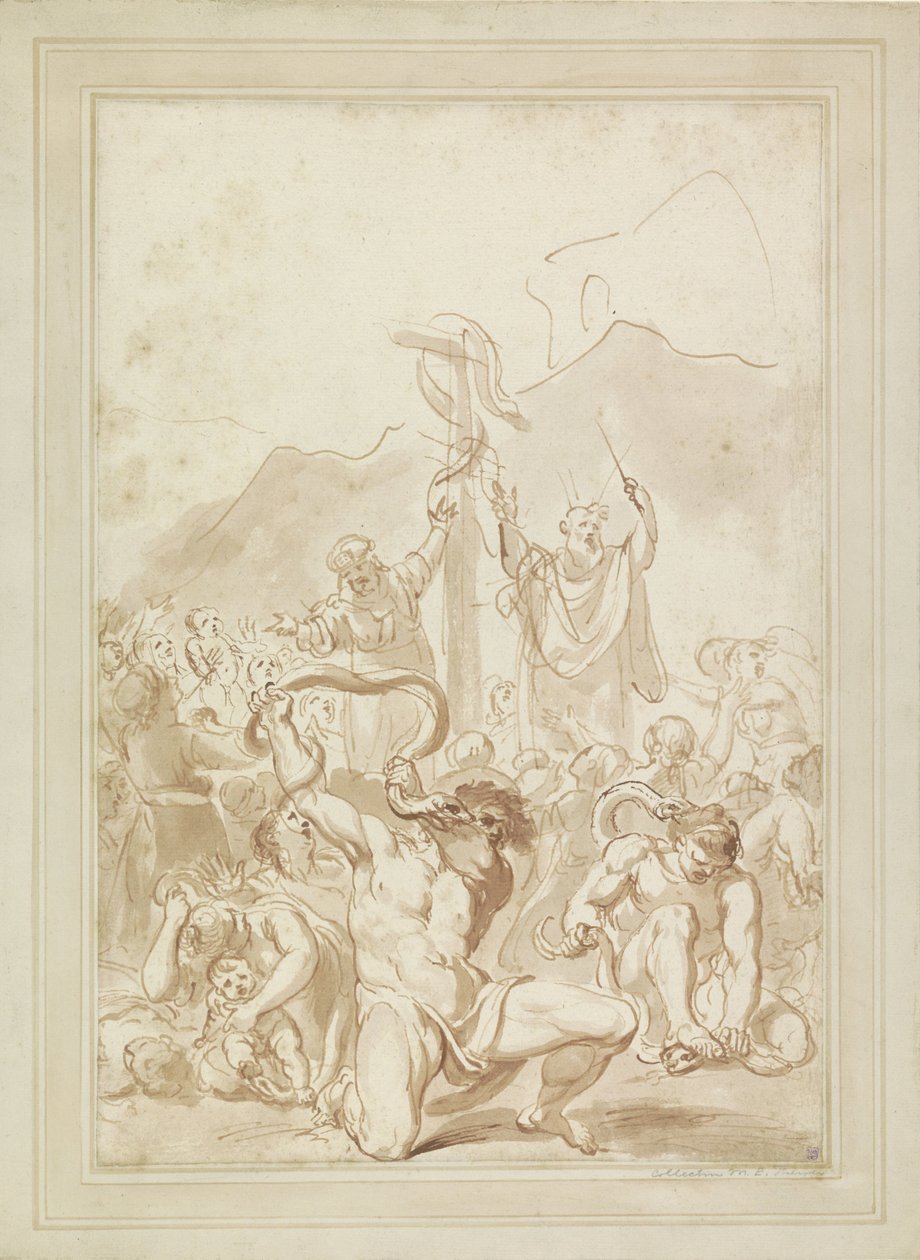 A Adoração da Serpente de Bronze de Giovanni Battista Cipriani