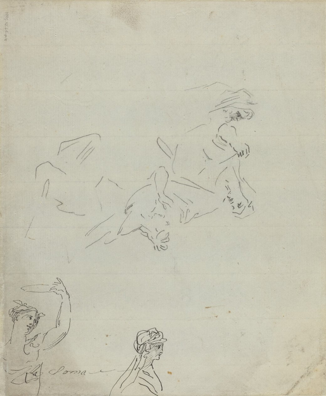 Estudos de Figuras [verso] de Giovanni Battista Cipriani