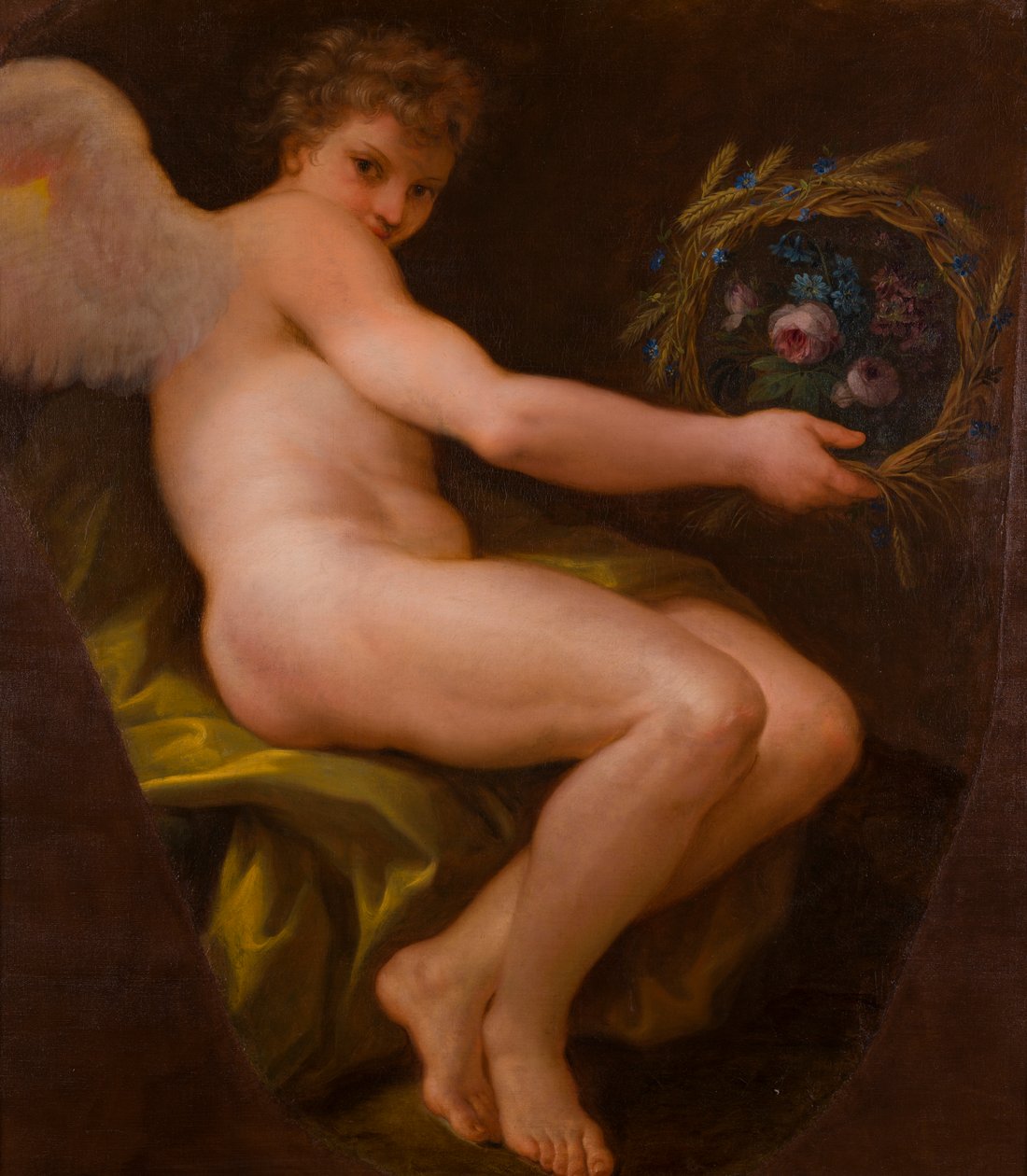 Um dos pares de pinturas alegóricas: Paz e Abundância, c.1747-85 (óleo sobre tela) de Giovanni Battista Cipriani