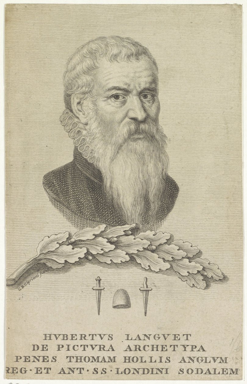 Retrato do diplomata Hubert Languet de Giovanni Battista Cipriani
